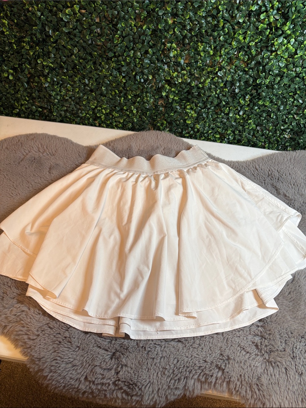 lululemon athletica Cream Layered Tennis Skort Size 4